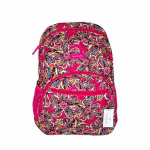 Vera Bradley Lighten Up Essential Backpack Sunburst Floral Pink